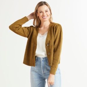 EVEREVE ALLISON JOY Casey Puff Cardigan